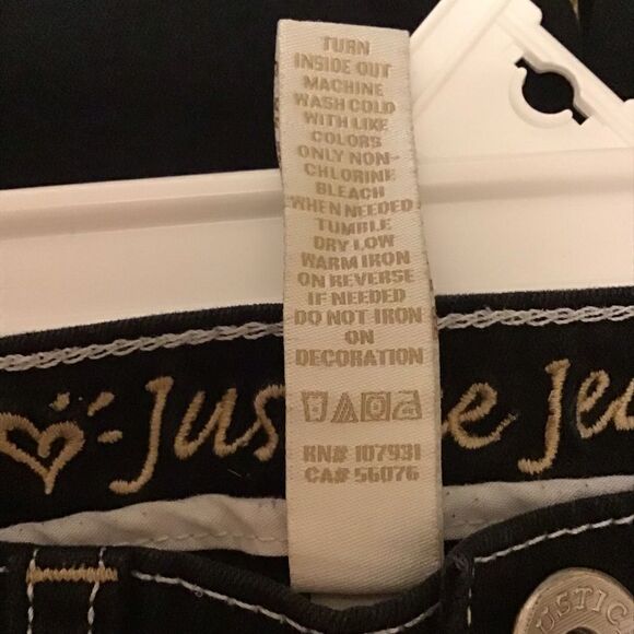 Justice Girls Simply Low Skinny Jeans 10R - Picture 6 of 6